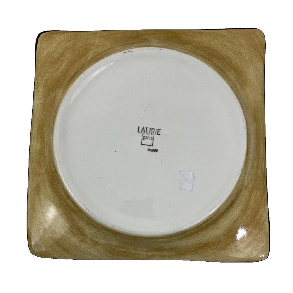 Laurie Gates Square Animal Print Plates 10.5